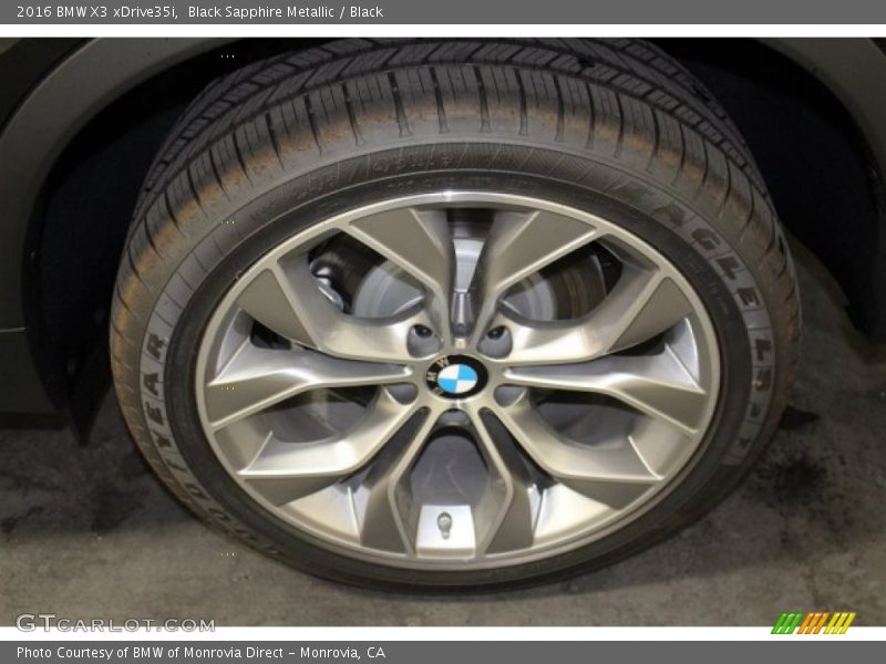 Black Sapphire Metallic / Black 2016 BMW X3 xDrive35i