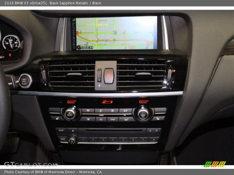 Black Sapphire Metallic / Black 2016 BMW X3 xDrive35i