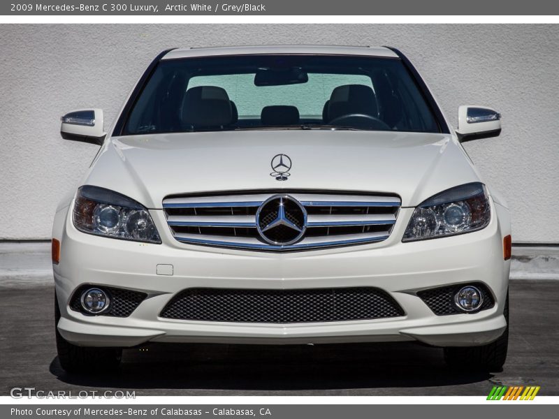 Arctic White / Grey/Black 2009 Mercedes-Benz C 300 Luxury
