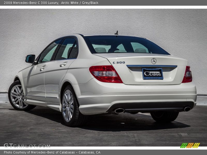 Arctic White / Grey/Black 2009 Mercedes-Benz C 300 Luxury