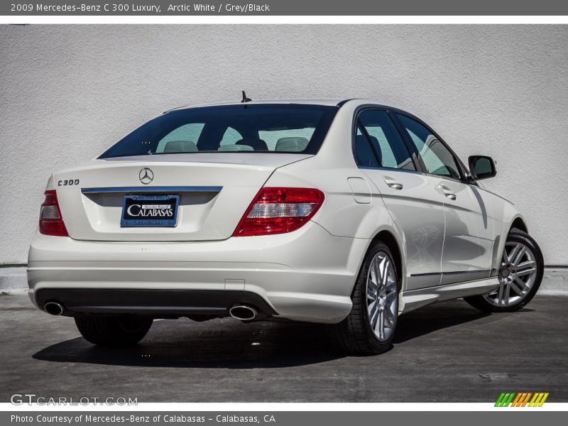 Arctic White / Grey/Black 2009 Mercedes-Benz C 300 Luxury