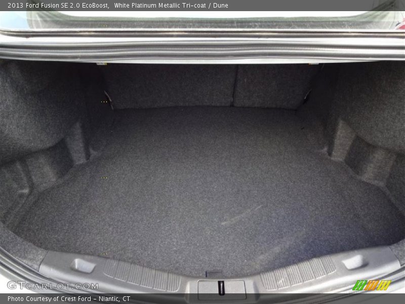 White Platinum Metallic Tri-coat / Dune 2013 Ford Fusion SE 2.0 EcoBoost
