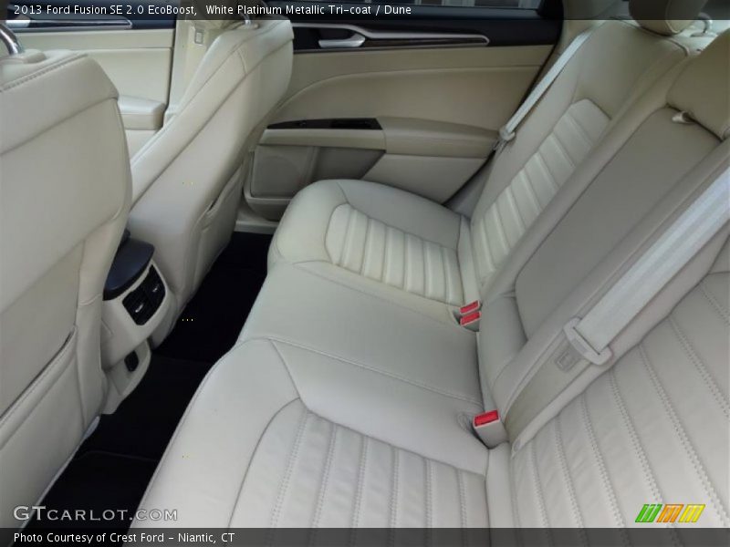 White Platinum Metallic Tri-coat / Dune 2013 Ford Fusion SE 2.0 EcoBoost