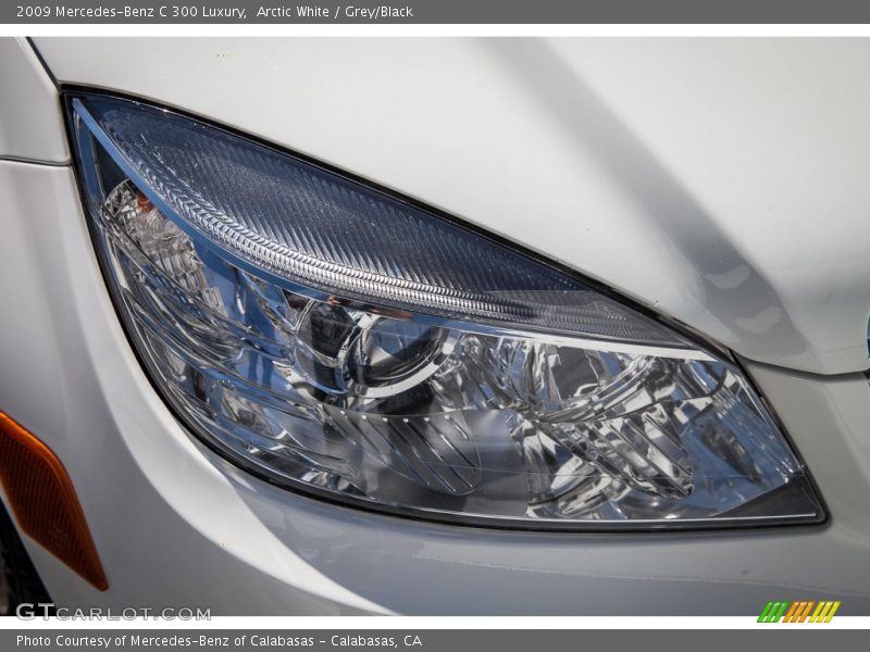 Arctic White / Grey/Black 2009 Mercedes-Benz C 300 Luxury