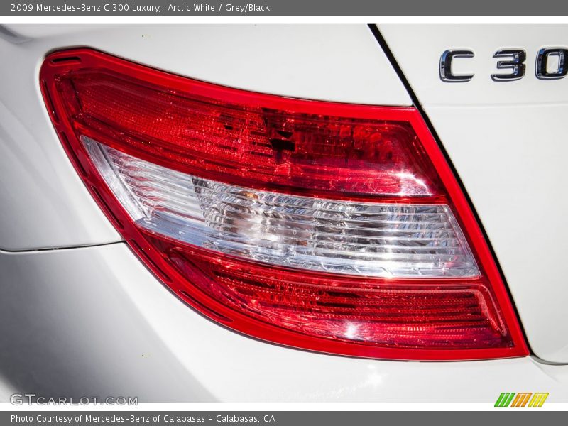 Arctic White / Grey/Black 2009 Mercedes-Benz C 300 Luxury