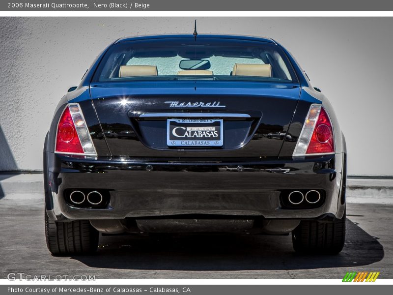 Nero (Black) / Beige 2006 Maserati Quattroporte