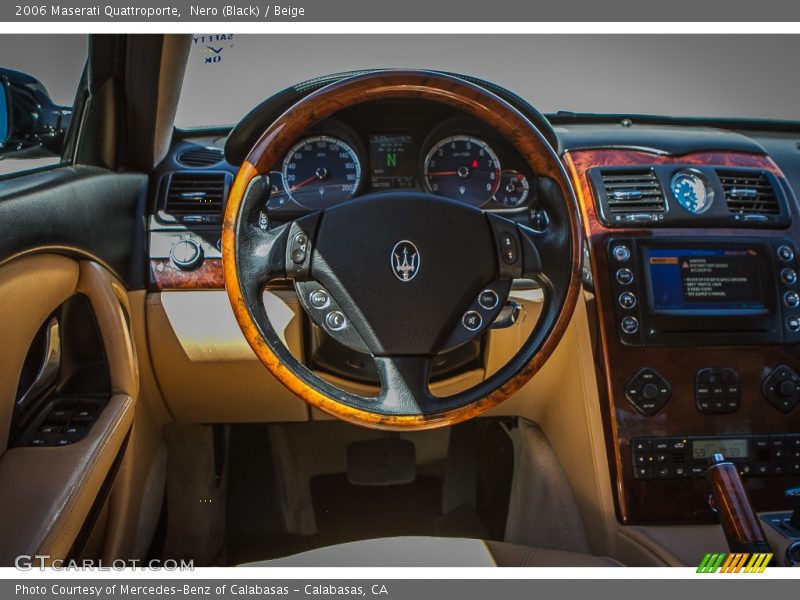 Nero (Black) / Beige 2006 Maserati Quattroporte