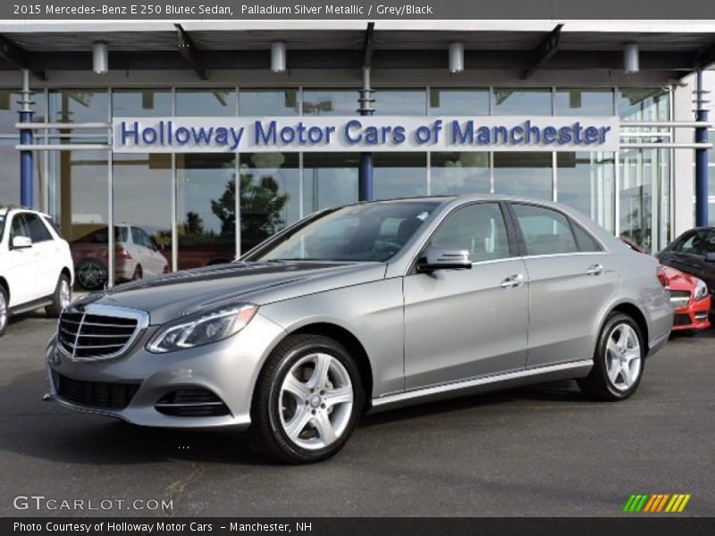 Palladium Silver Metallic / Grey/Black 2015 Mercedes-Benz E 250 Blutec Sedan