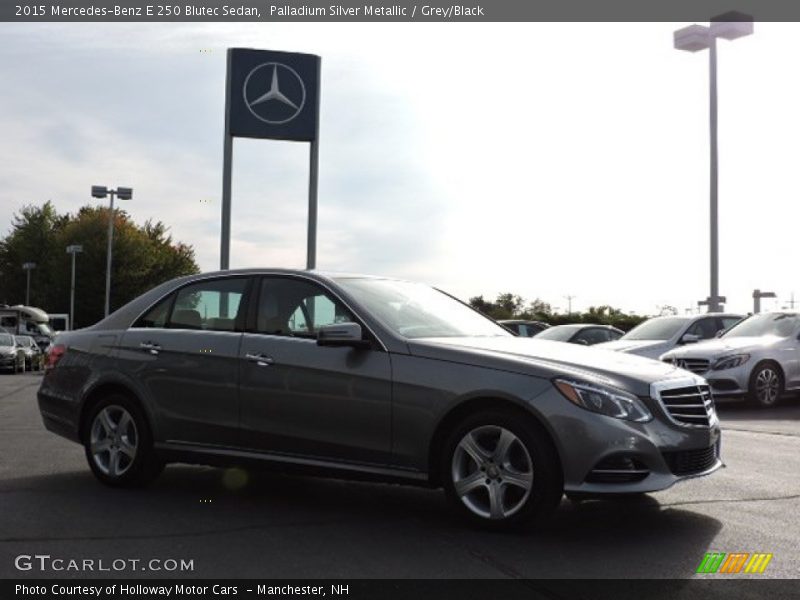 Palladium Silver Metallic / Grey/Black 2015 Mercedes-Benz E 250 Blutec Sedan