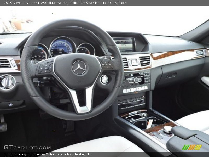 Palladium Silver Metallic / Grey/Black 2015 Mercedes-Benz E 250 Blutec Sedan