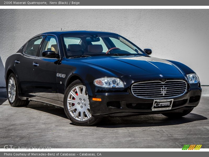 Nero (Black) / Beige 2006 Maserati Quattroporte