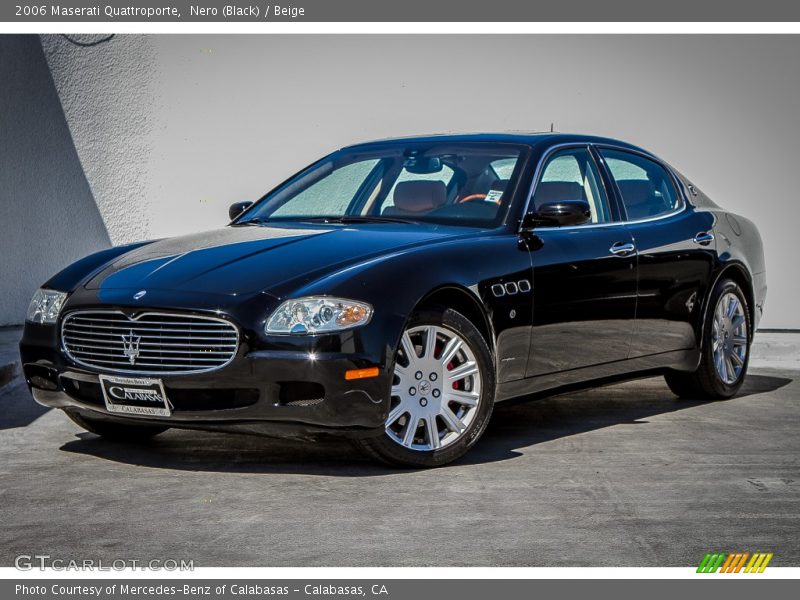 Nero (Black) / Beige 2006 Maserati Quattroporte