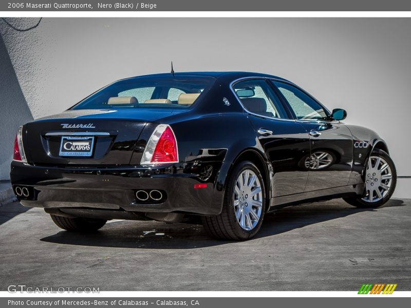 Nero (Black) / Beige 2006 Maserati Quattroporte