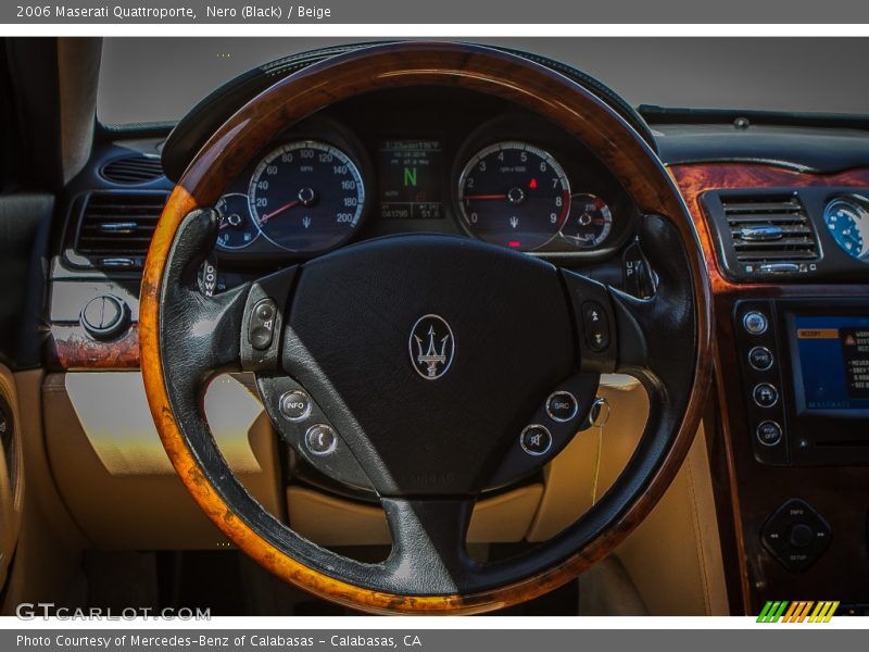 Nero (Black) / Beige 2006 Maserati Quattroporte