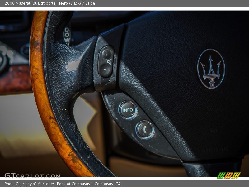 Nero (Black) / Beige 2006 Maserati Quattroporte