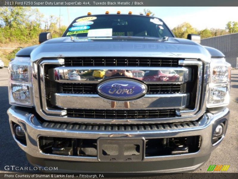 Tuxedo Black Metallic / Black 2013 Ford F250 Super Duty Lariat SuperCab 4x4