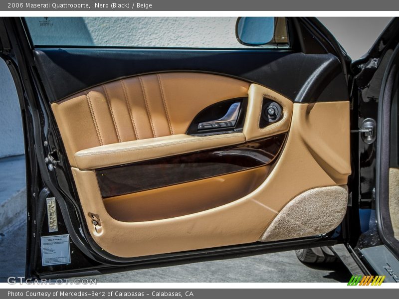 Nero (Black) / Beige 2006 Maserati Quattroporte