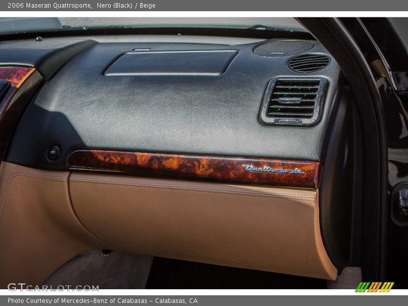 Nero (Black) / Beige 2006 Maserati Quattroporte
