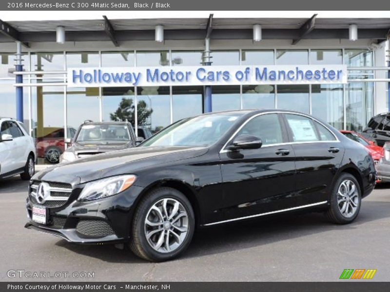 Black / Black 2016 Mercedes-Benz C 300 4Matic Sedan
