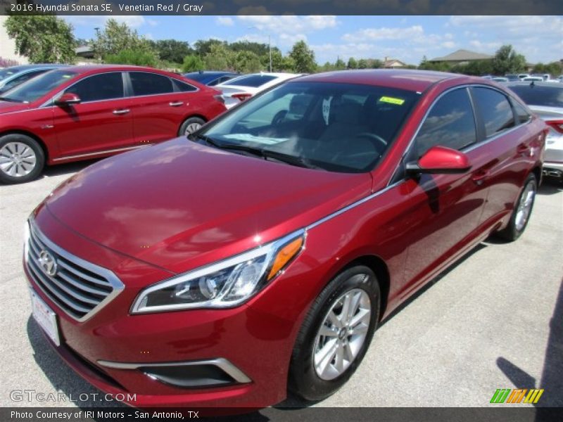 Venetian Red / Gray 2016 Hyundai Sonata SE