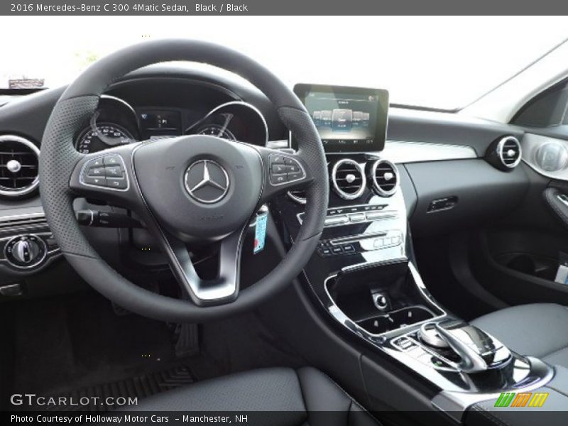Black / Black 2016 Mercedes-Benz C 300 4Matic Sedan