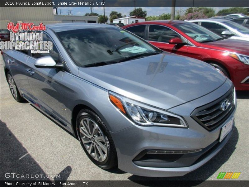 Shale Gray Metallic / Gray 2016 Hyundai Sonata Sport