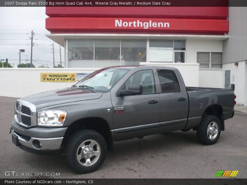 Mineral Gray Metallic / Medium Slate Gray 2007 Dodge Ram 3500 Big Horn Quad Cab 4x4