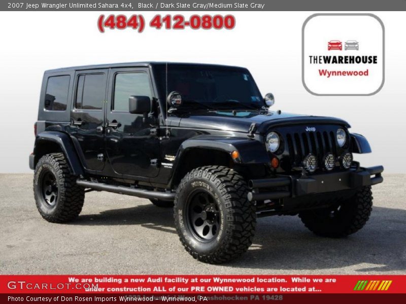 Black / Dark Slate Gray/Medium Slate Gray 2007 Jeep Wrangler Unlimited Sahara 4x4