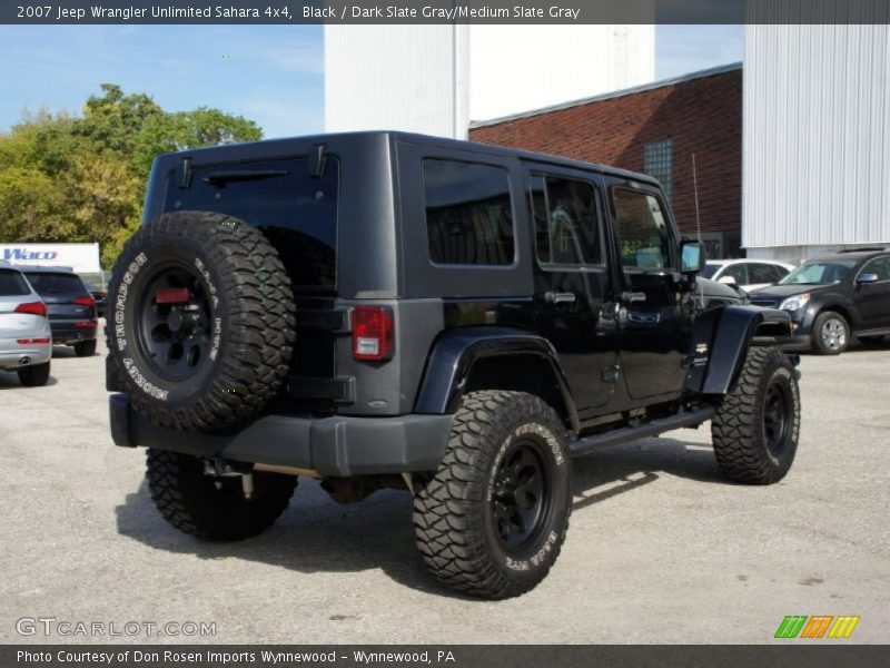 Black / Dark Slate Gray/Medium Slate Gray 2007 Jeep Wrangler Unlimited Sahara 4x4