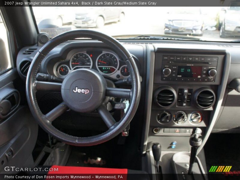 Black / Dark Slate Gray/Medium Slate Gray 2007 Jeep Wrangler Unlimited Sahara 4x4