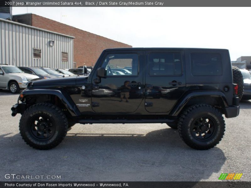 Black / Dark Slate Gray/Medium Slate Gray 2007 Jeep Wrangler Unlimited Sahara 4x4