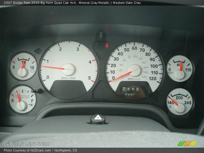 Mineral Gray Metallic / Medium Slate Gray 2007 Dodge Ram 3500 Big Horn Quad Cab 4x4