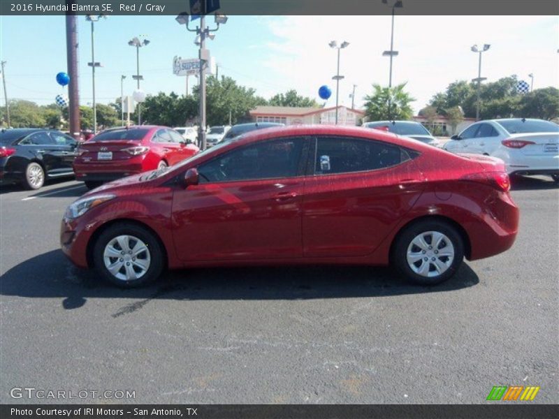 Red / Gray 2016 Hyundai Elantra SE