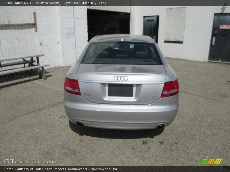 Light Silver Metallic / Black 2008 Audi A6 3.2 quattro Sedan
