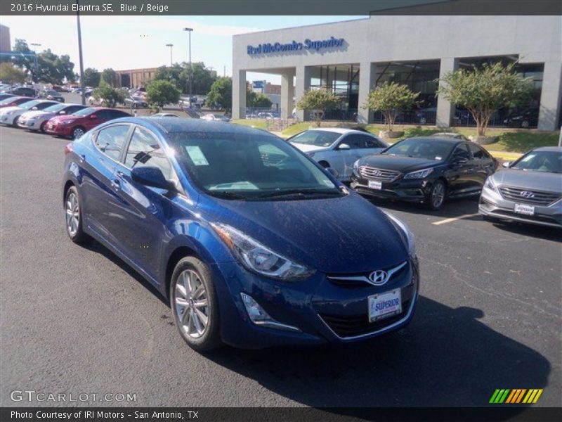 Blue / Beige 2016 Hyundai Elantra SE