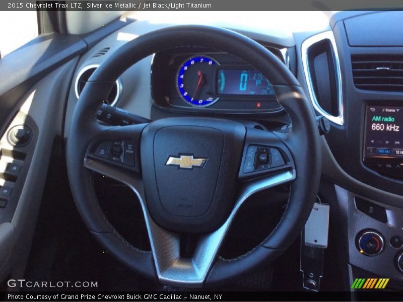 Silver Ice Metallic / Jet Black/Light Titanium 2015 Chevrolet Trax LTZ
