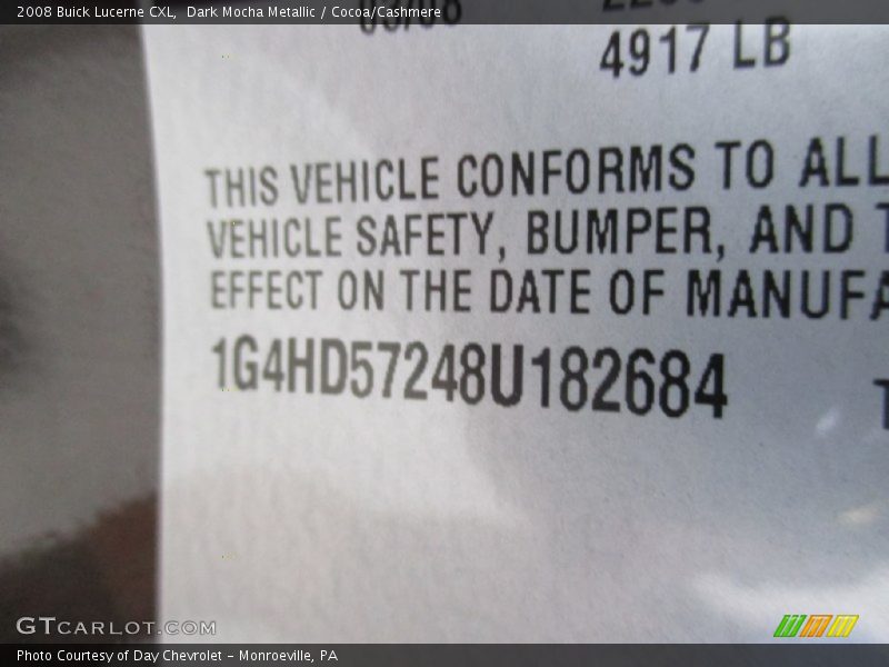 Dark Mocha Metallic / Cocoa/Cashmere 2008 Buick Lucerne CXL