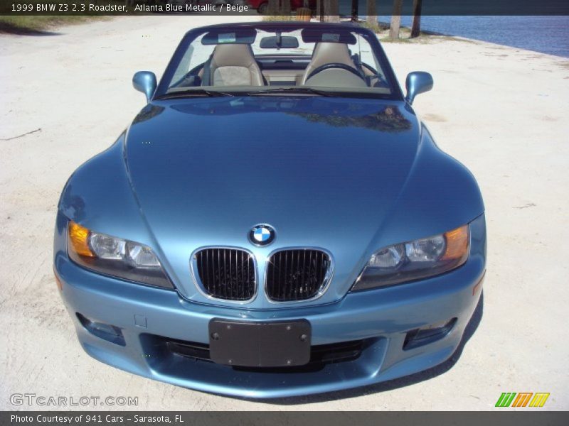 Atlanta Blue Metallic / Beige 1999 BMW Z3 2.3 Roadster