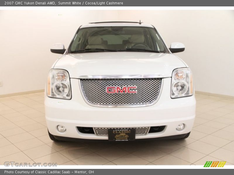 Summit White / Cocoa/Light Cashmere 2007 GMC Yukon Denali AWD