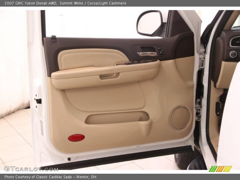 Summit White / Cocoa/Light Cashmere 2007 GMC Yukon Denali AWD