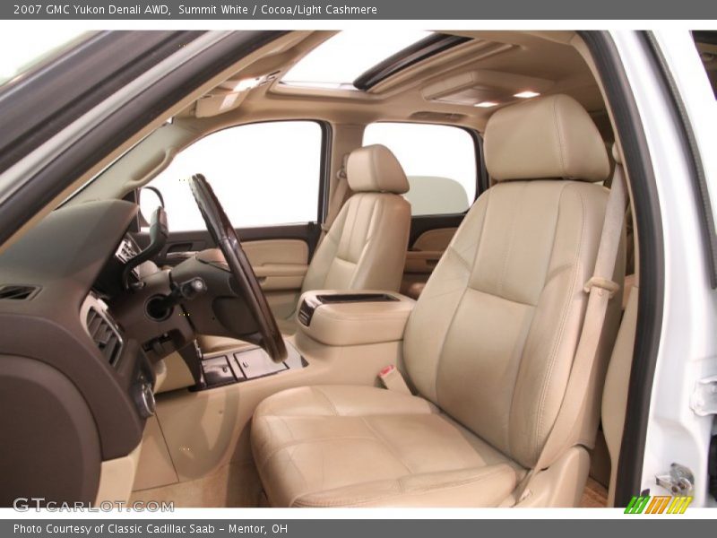 Summit White / Cocoa/Light Cashmere 2007 GMC Yukon Denali AWD