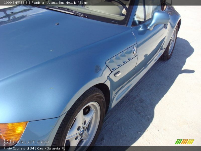 Atlanta Blue Metallic / Beige 1999 BMW Z3 2.3 Roadster