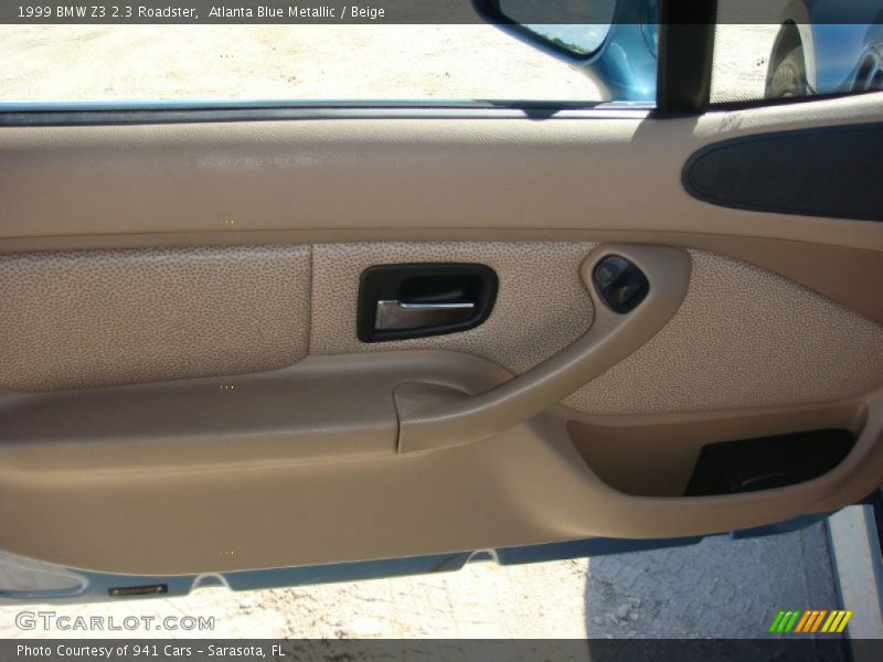 Atlanta Blue Metallic / Beige 1999 BMW Z3 2.3 Roadster