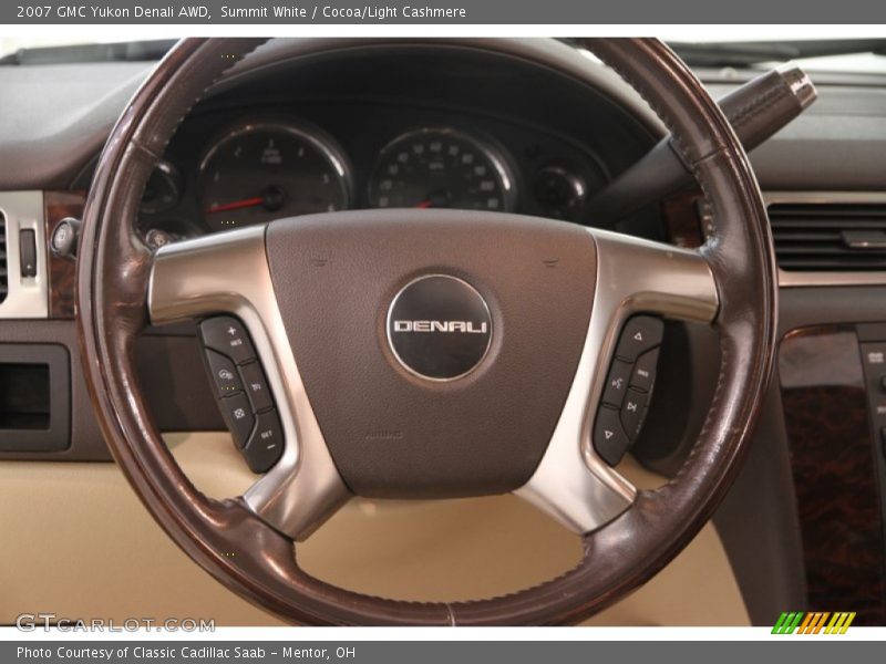 Summit White / Cocoa/Light Cashmere 2007 GMC Yukon Denali AWD