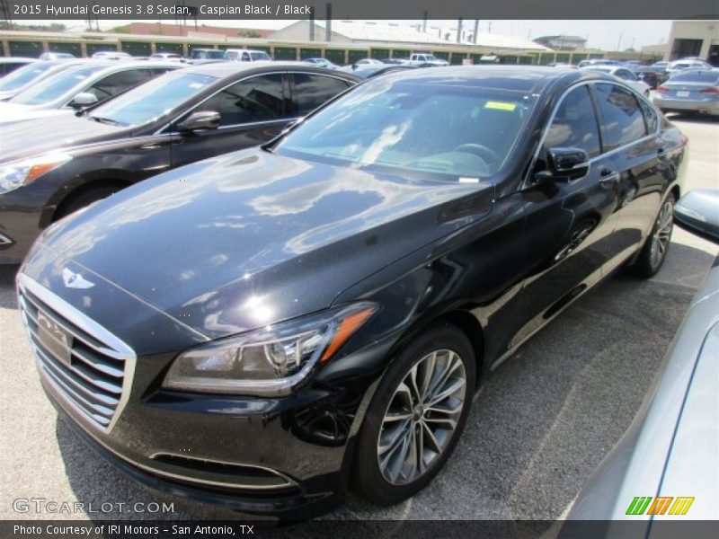 Caspian Black / Black 2015 Hyundai Genesis 3.8 Sedan