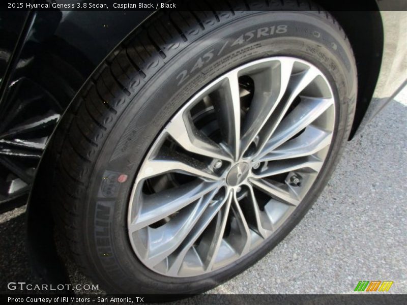 Caspian Black / Black 2015 Hyundai Genesis 3.8 Sedan