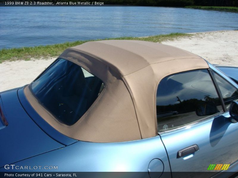 Atlanta Blue Metallic / Beige 1999 BMW Z3 2.3 Roadster