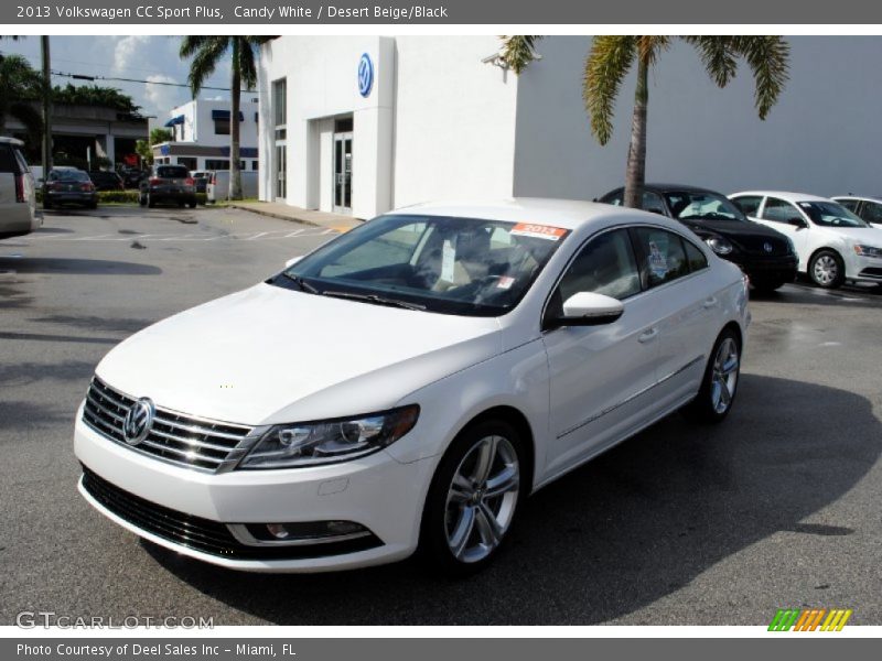 Candy White / Desert Beige/Black 2013 Volkswagen CC Sport Plus
