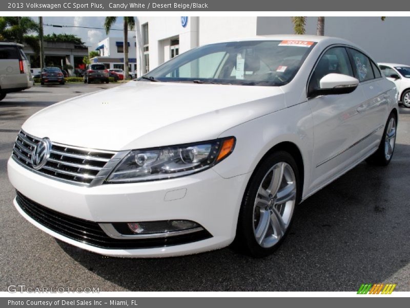 Candy White / Desert Beige/Black 2013 Volkswagen CC Sport Plus