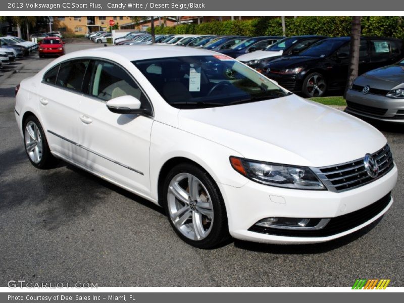 Candy White / Desert Beige/Black 2013 Volkswagen CC Sport Plus